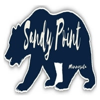 Sandy Point Minnesota suvenir 3x frižider magnetni medvjed dizajn