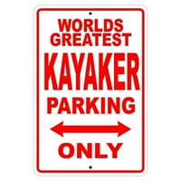 Najveći svjetski kajaker parking potpisuje samo poklon zidni novost aluminijum 12 x18
