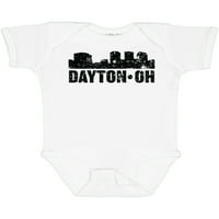 Inktastična Dayton Skyline Grunge poklon Baby Boy ili Baby Girl Bodysuit