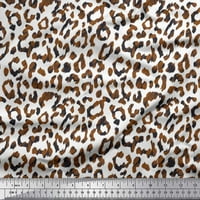 Soimoi poliester Crepe tkanina Leopard Životinjski kožni tisak Šivaći tkaninu dvorište široko
