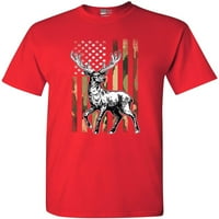 Jelena lova Američka zastava Patriotsko Sjedinjene Države podržavaju majicu za odrasle za odrasle TEE