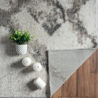 Luxe Weavers Geometrijski apstraktni art deco siva tepih