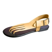 Modne ženske casual cipele prozračne vanjske čiste boje slobodno vrijeme sandaleblack sandale žene ravne