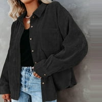 Ženske bluze i majice na dugme za dugme, labavi kaputi sa dugim rukavima, lagani zabrani kaput