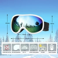Morease Skijaške naočale protiv magle Veliko polje sfernim skijaškim naočalama za odrasle na otvorenom