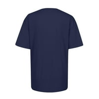 Ljetne košulje za žene kratki rukav Tees Casual Comfy majica Osnovna odjeća za djevojke Crewneck bluza