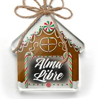 Ornament tiskani jedno oboren klasični dizajn Alma Libre Christmas Neonblond