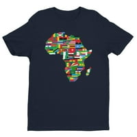 Afričke zastave Kratki rukav uredni unisani majica