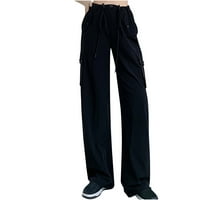 Safuny ženska pamučna posteljina jogger teretni pundpant casual comfy worth workout opuštene hlače u
