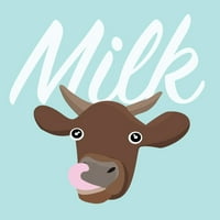 Slatka čokoladna mliječna ploča kravljeg krava - plava