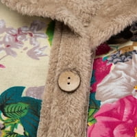 Jakne kaputi za žene Pulover Tunički modni cvjetni cvjetni ispis pamuk i posteljina kapuljača kardigan