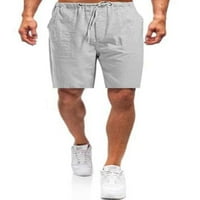 Glonme muške bermuda kratke hlače od pune boje dna ravne noge Ljetne kratke hlače Muške casual mini