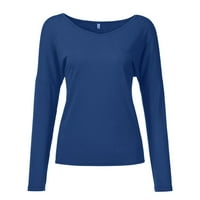 Majice za žene modni pulover V-izrez V-izrez Solid Boja slobodno vrijeme Dugi rukavi Duks vrpce vrhovi