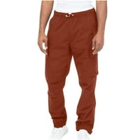 Muški teretni hlače Multi džepovi Slim na otvorenom Pješačke hlače Taktičke hlače Lagane casual radne