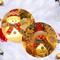 Prinxy Gnomes Božićni ukrasi, LED ručno rađeni užareni Xmas Gnomi plišani ukrasi, Santa ELF lutke za odmor za odmor