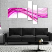 Art DesimanArt Sažetak ružičaste valove prema dolje Velika apstraktna umjetnost u. Visoki - ploče