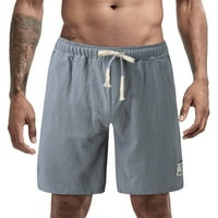 Muški kratke hlače Ležerne prilike Slim Fit Muške Ljetne boje Sportski džepni pamučni i posteljini Ležerne