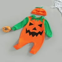 Dječja dječaka dječaka Halloween odijela Slatka puckena Jedan poluvreme za rodper bodi sa šeširom odjeće