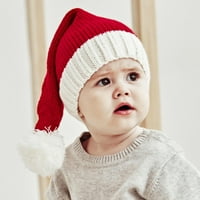 Porodica koja odgovara Božićni šešir zimski topliji majka i baby pletene kape Xmas roditelj-dijete pom