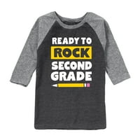 Instant poruka - Spremna za rock Drugi razred - grafička majica malih i omladine Raglan