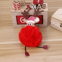Božićni vijčani ključ plišani kuglični keyning Creative crtane torba za mobitel viseći privjesak za