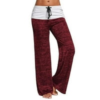 Joga hlače Ženski patchwork joga Brze sušenje Sportske hlače na otvorenom Ležerne prilike sa širokim