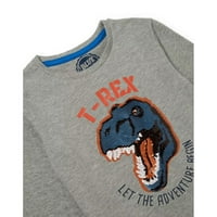 Plavi zoo Boys Sequin Dinosaur majica