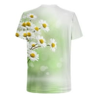 Polo majice za muškarce Grafičke majice Muškarci Casual Okrugli izrez Cvijet 3D digitalni ispis Pulover