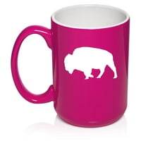 Buffalo keramički šalica za kafu poklon čaj za nju, on, muškarci, žene, brat, sestra, supruga, suprug, djevojka, dečko, prijatelj, mama, tata, rođendan, baka, djed, bizon, farmer