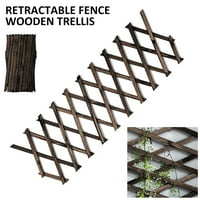 Fyeme Garden sklopivi rešetki cvjetni okvir zaštita s smeđih borova elastična zida prikladna vrsta pogodna