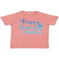 Inktastični plavi sretan rođendan tata poklon dječaka malih majica ili majica mališana