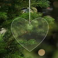 Veki akril ukras na više oblika akrilni ukrasi drveća akrilni diy party prozirni pribor prozirni ukrasi božićni ukrasi prazni božićni kućni dekor viseće vaze