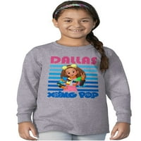 Pop muzički ventilator Dallas crtana dječja majica s dugim rukavima Djevojka tinejdžerke Brisco brendovi s