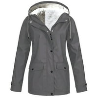 Zimski kaputi za žene plus čišćenje Ženske pune kišne jakne na otvorenom jakne vodootporni kapuljač