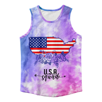 4. jula Tenk TOPLE majica bez rukava Američka zastava USA zastava 4. jula Eagle bez rukava za punjenje bez rukava za partiju teretane