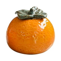 Simulirani narančasti čaj Canister Keramička hrana za brtvu hrane Jar Party Ornament