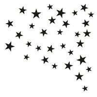 Mnjin Mješovite veličine Zvijezde Zidne naljepnice Dekaracija za umjetnost Umjetnička spavaća soba B