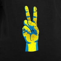 Cafepress - mir za ukrajinski ukrajinski majica HU dugih rukava - Ženski grafika s dugim rukavima, Ležerne prilike