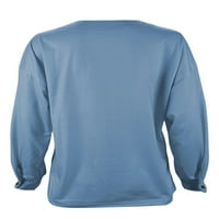Kayotuas ženske prevelike majice od labavih majica s dugim rukavima posadni vrat pamučni tunički bluza