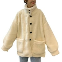 Ženska zimska pad na otvorenom Ležernoj nejasno toplom postolju COLL COLD CAMPETS kaput kaputi sa džepovima