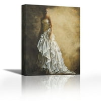 Il vestito Bianco - Savremena likovna umjetnost Giclee na platnu Galerija WAPHR - Zidni dekor - umjetnička