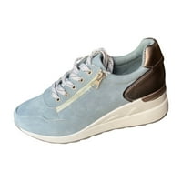 Debela čipka UP Comfort Cipes Sports Plus size Plave cipele Ženske tenisice Božićna veličina 39