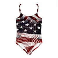 4. jula ženska američka zastava seksi jedan kupaći kostim plus veličine bikinija