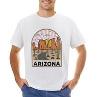Arizona pustinjska pejzažna grafička grafička tiskana muška modna majica