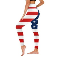 Dan nezavisnosti za ženska američka 4. jula gamaše viseće strugove za jogu trčanje pilates teretana