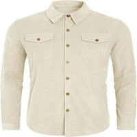 Bomotoo muške jakne s dugim rukavima na dugim rukavima odljetna odjeća Vintage jakna TOP TOP Corduroy
