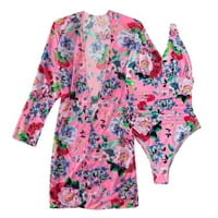 Žene cvjetni print kupaći kostimi dubokih V izrez Žene kupaći odijelo Monokini odijela Ljetna odjeća