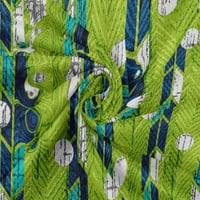 Onuone Rayon Light Zelena tkanina kruga i tekstura Šiveni materijal Ispis tkanina sa dvorištem široko