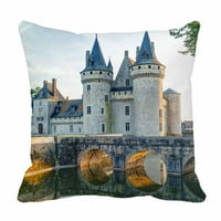 Chateau de Sully Sur Loire Francuska Srednjovjekovni dvorac krevet na listu od jastuka sa zatvaračem