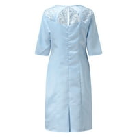 Maxi haljine za žene plus veličine Elegantna formalna vintage natrag zatvarač kratke midi večernje čipke